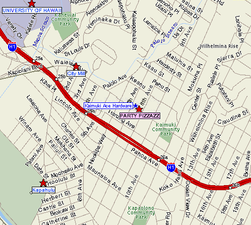 We're located next to Kaimuki Ace Hardware on Waialae Ave. between 7th & 8th Aves....  a block from Zippy's, directly across Kaimuki Shell.