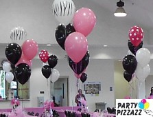 Colorful Balloon Centerpieces Set the Tone of Your Function.  Mililani Rec Center 5