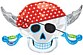 28" Pirate Skull
